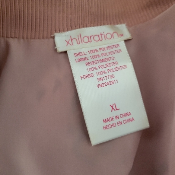 SALE! Floral Track Jacket • Pink & Green • Size XL • Zip-Up Front - Picture 6 of 6